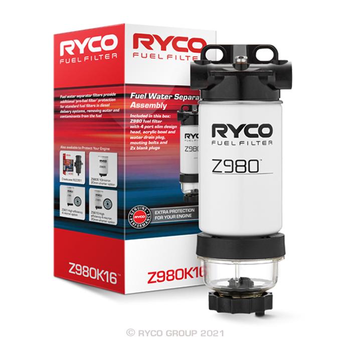 Ryco Fuel Water Separator Kit 4WD 120ltr 10Micron High Pressure (Ranger)