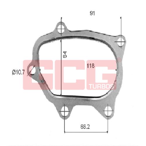 permaseal turbo gasket kit subaru ej20 ej25 single scroll