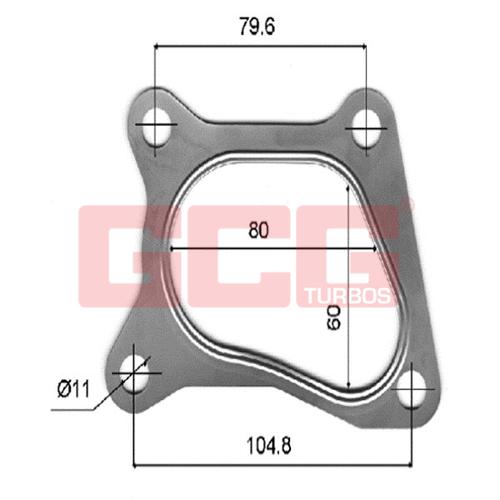 permaseal turbo gasket kit subaru ej20 twin turbo 1 x turbo aatk020